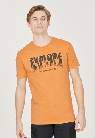 Whistler T-Shirt 'Explorer' in Orange: predná strana