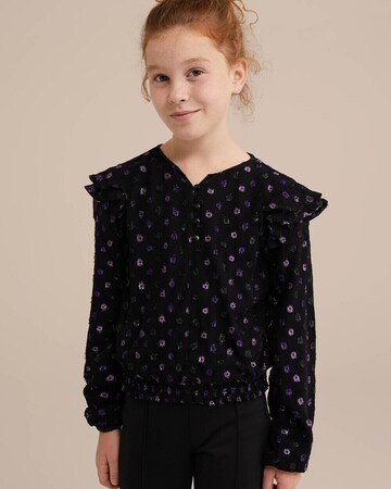 Chemisier WE Fashion en noir : devant