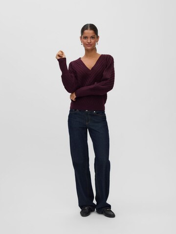 VERO MODA Sweter 'STINNA ' w kolorze czerwony