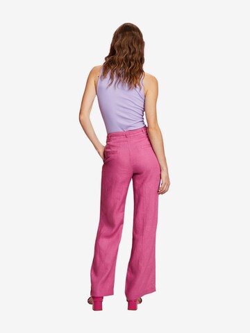 ESPRIT Wide leg Pantalon in Lila