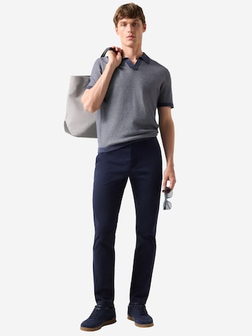 BOGNER Regular Chinohose 'Nik' in Blau