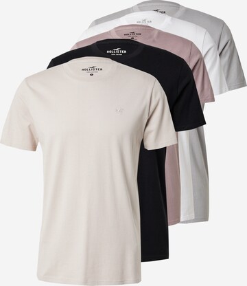 T-Shirt HOLLISTER en beige : devant