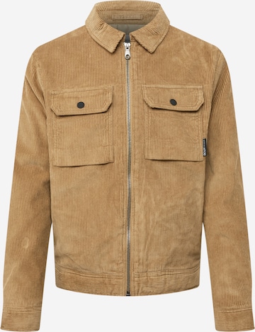 TOM TAILOR DENIM Between-season jacket in Beige: front