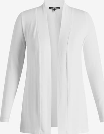 BASE LEVEL Knit Cardigan in White: front
