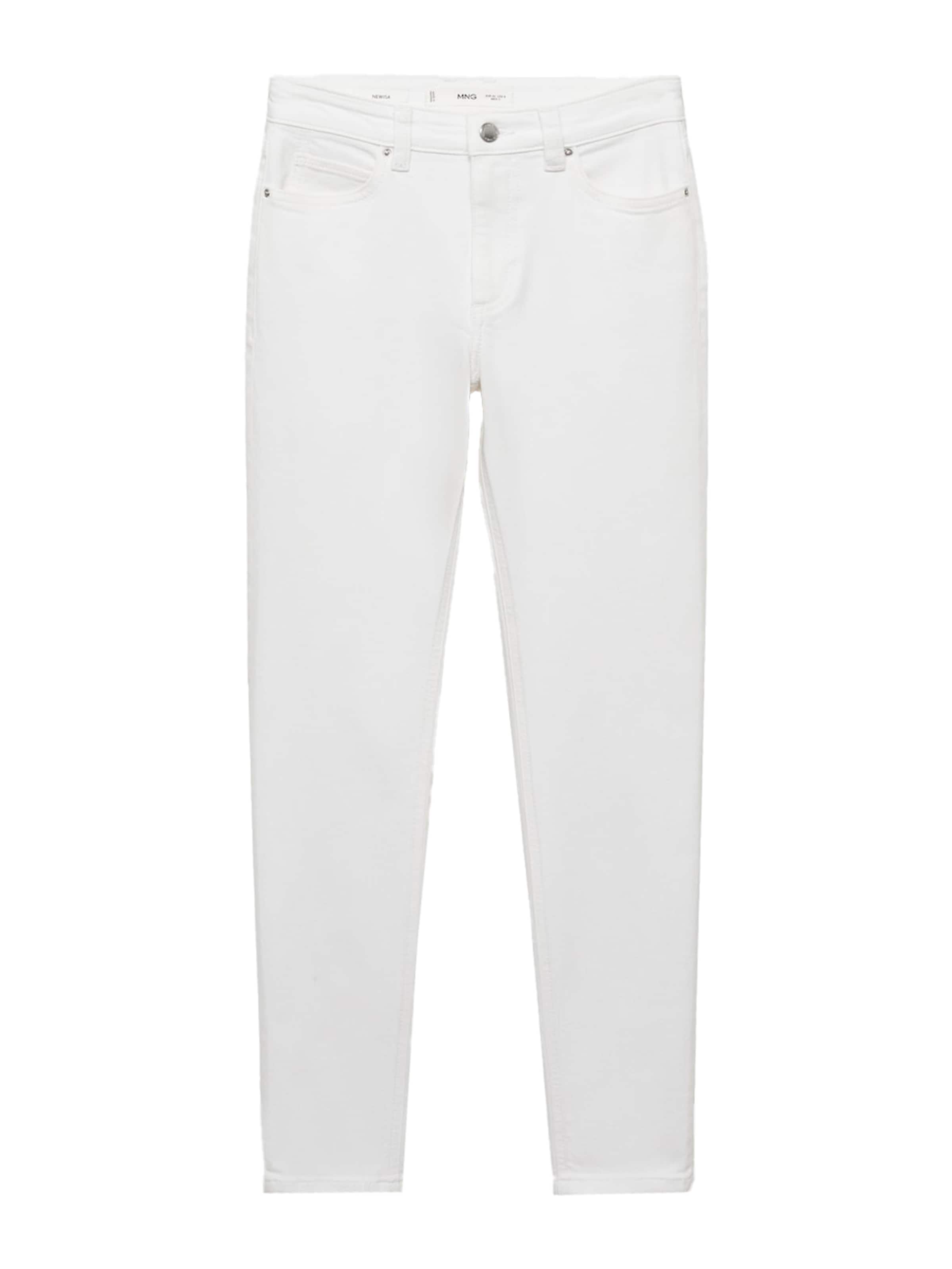 Skinny Jean 'NEWISA' MANGO en blanc : devant