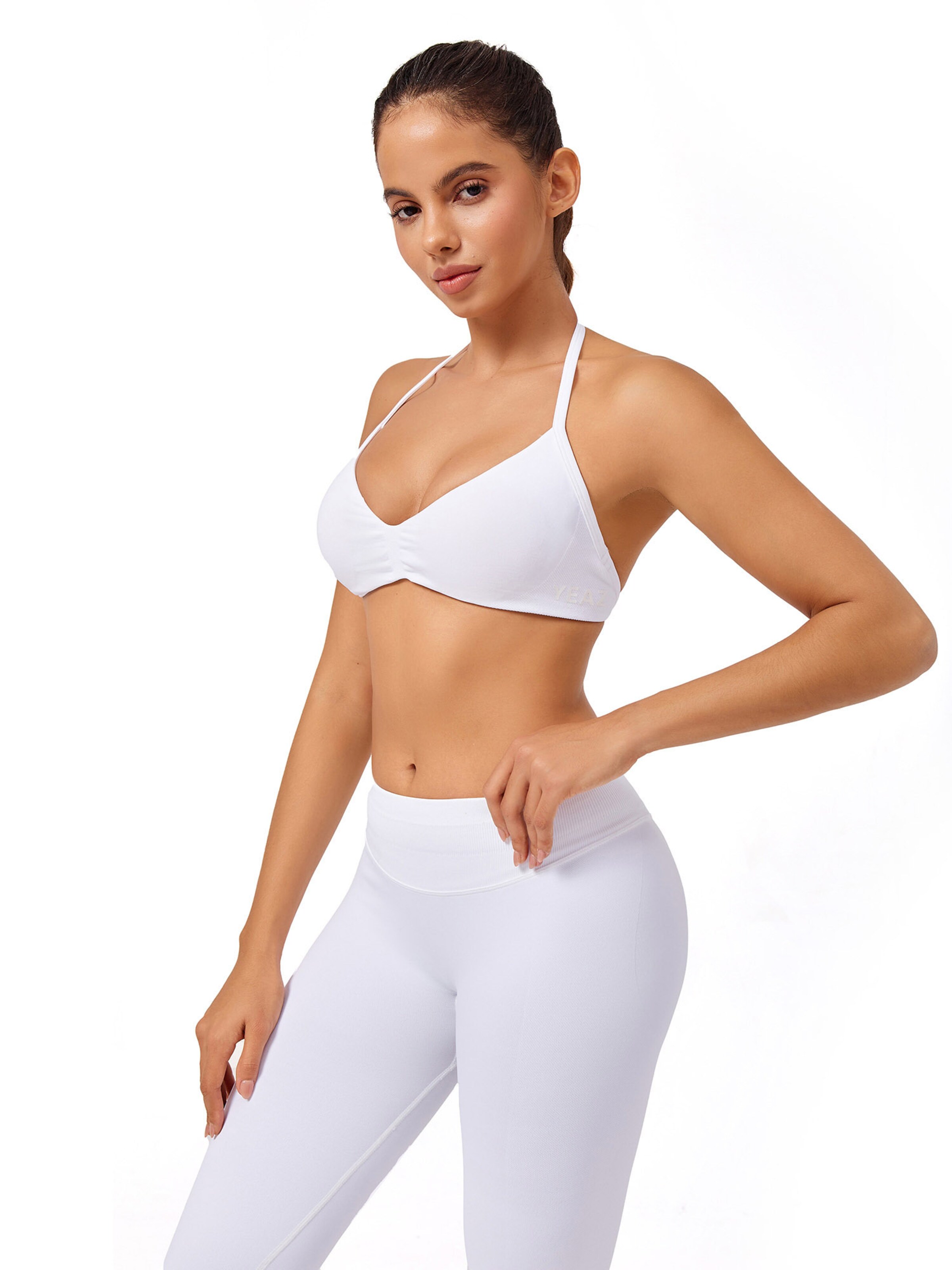 YEAZ Bustier Biustonosz sportowy 'Fly' w kolorze biały