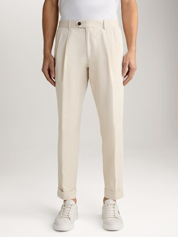 JOOP! Loosefit Bundfaltenhose 'Randar' in Beige: Vorderseite