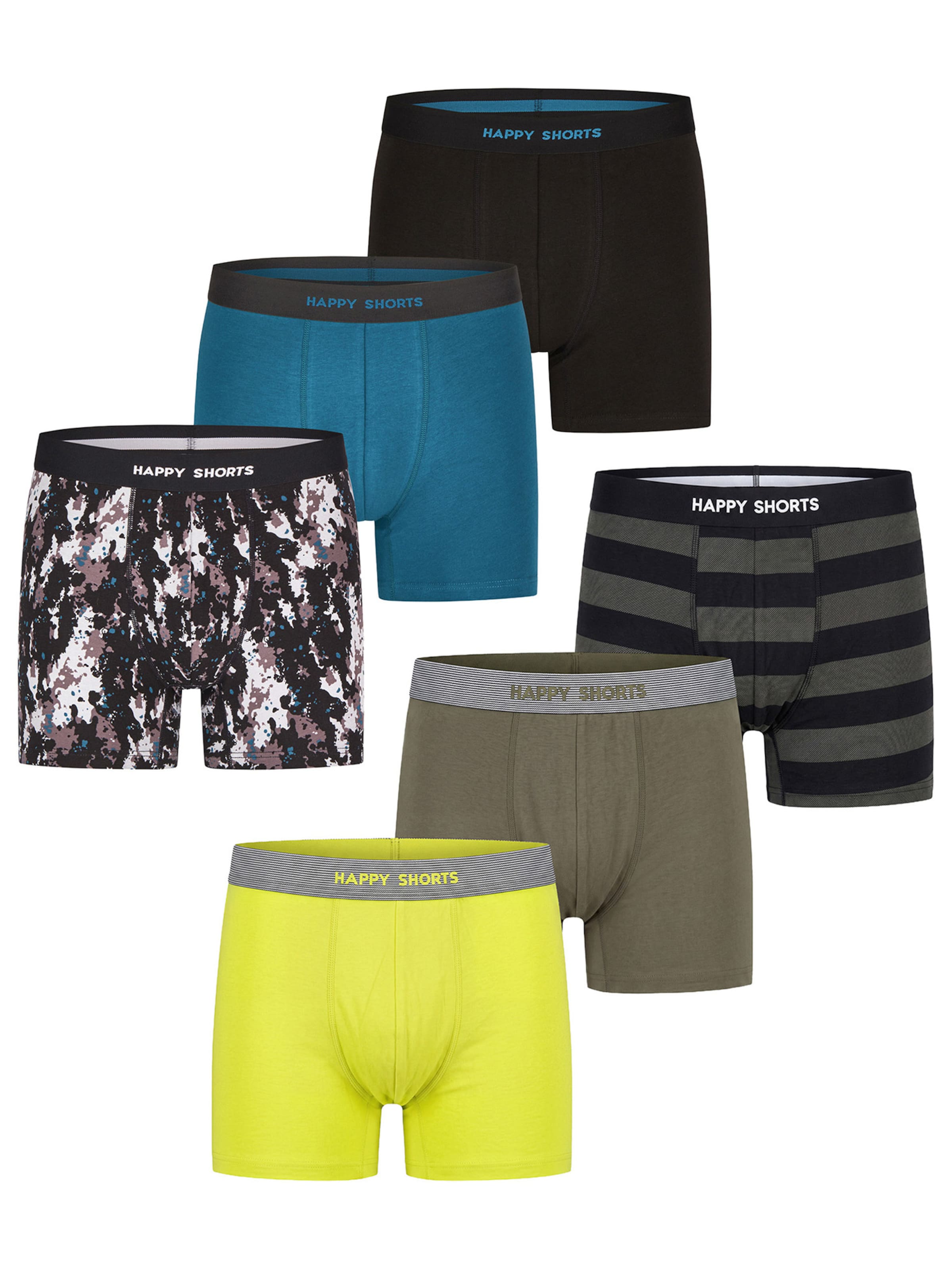 Happy Shorts - Boxers ' Camou-Prints ' em mistura de cores: frente