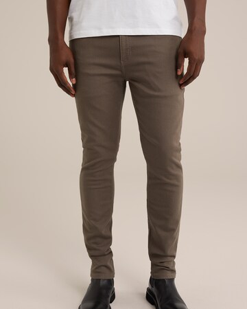 Slimfit Pantaloni eleganți de la WE Fashion pe maro: față