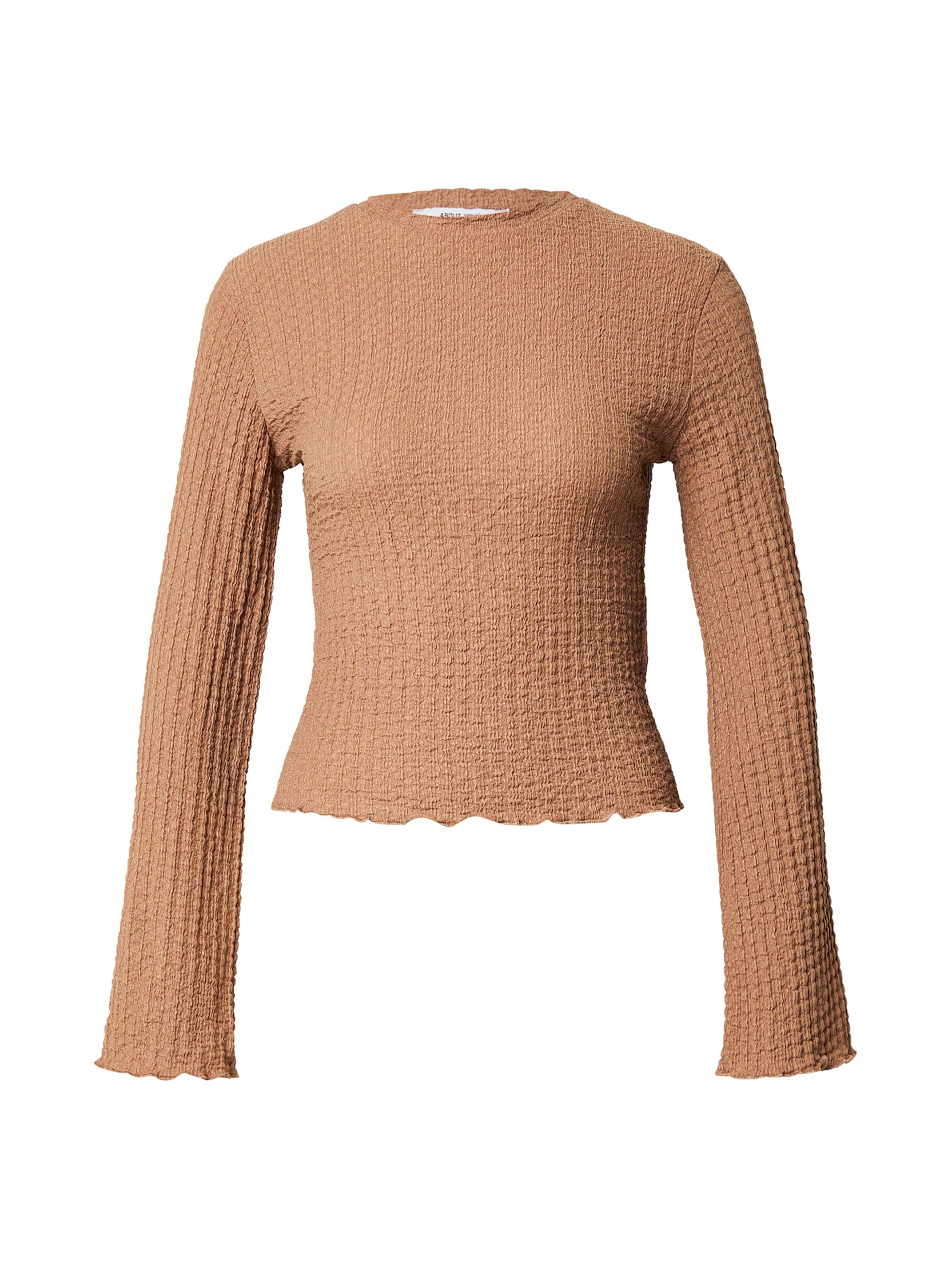 T-shirt 'Agathe' ABOUT YOU en marron : devant