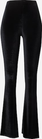 BRAVE SOUL Flared Trousers in Black: front