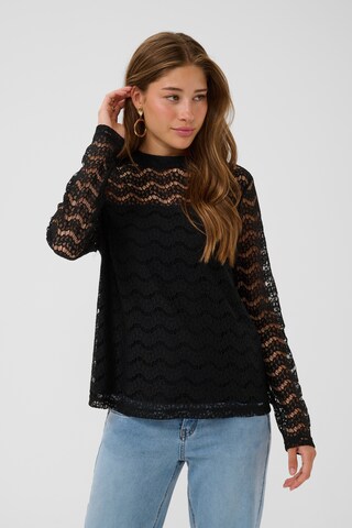 Cream - Blusa en negro: frente