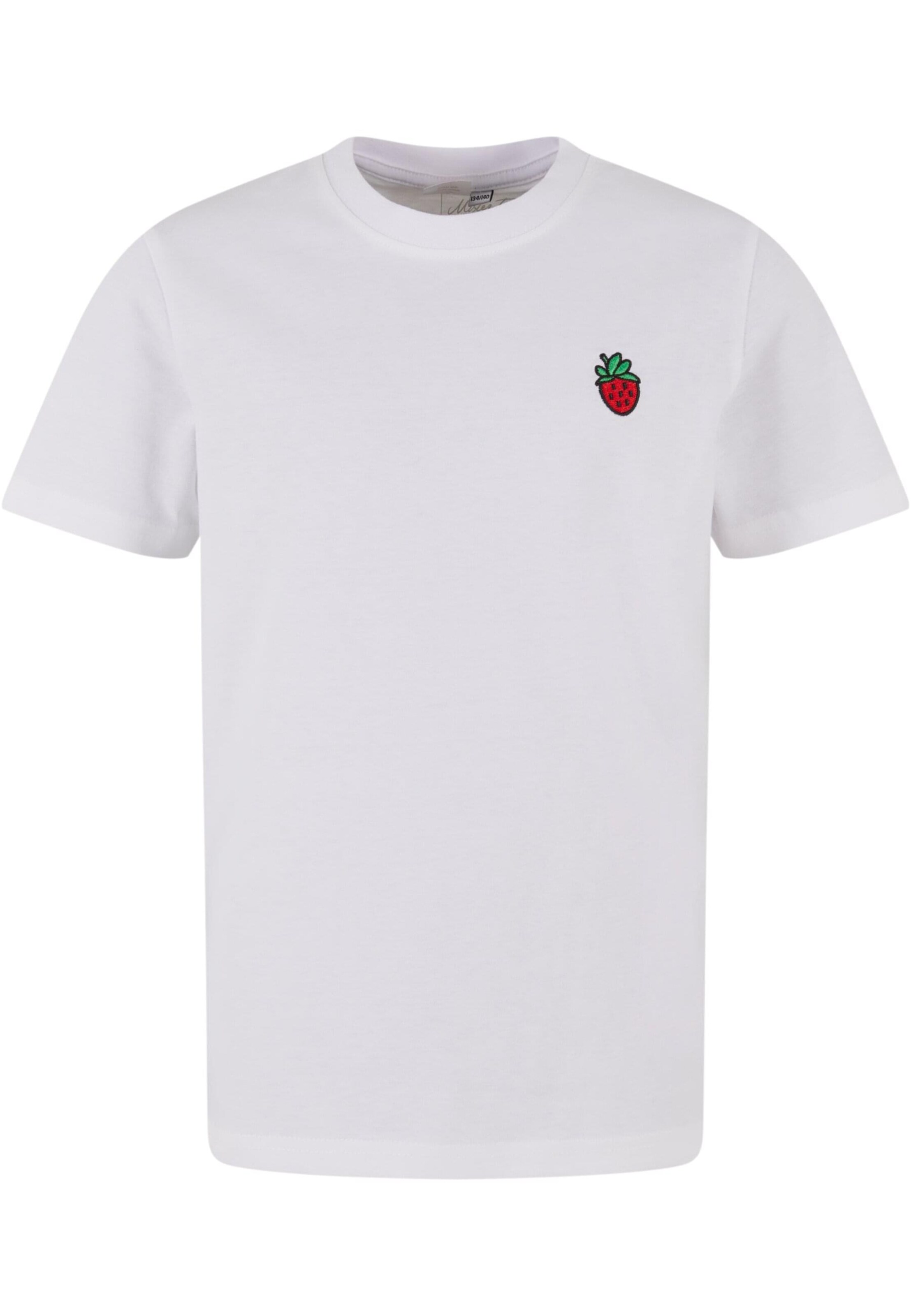 Mister Tee Shirt 'Strawberry Love' in White: front