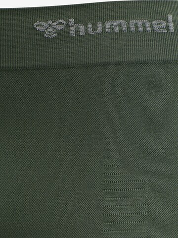 Hummel Skinny Sportbroek in Groen