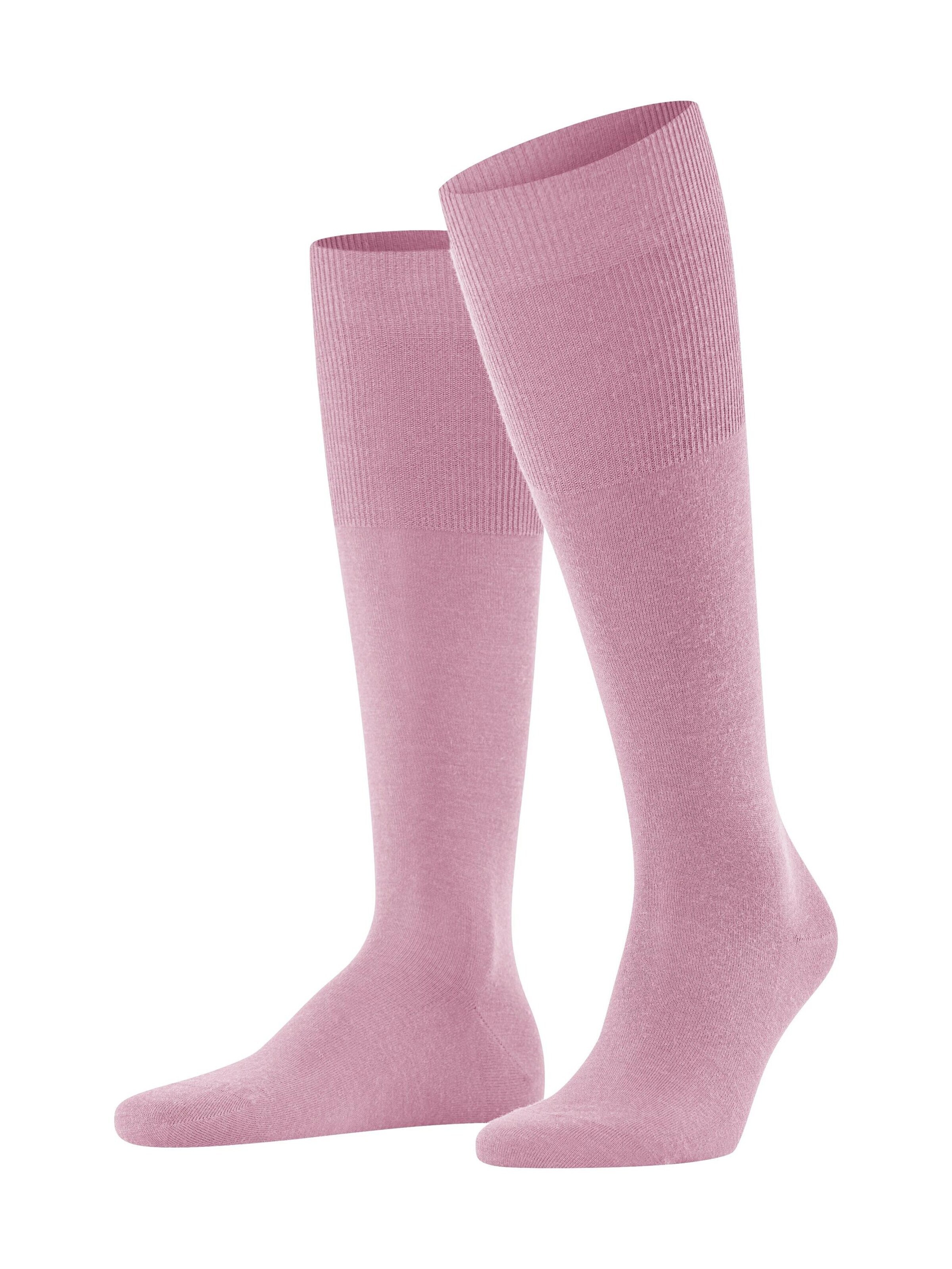 FALKE Knee High Socks 'Airport' in Pink: front