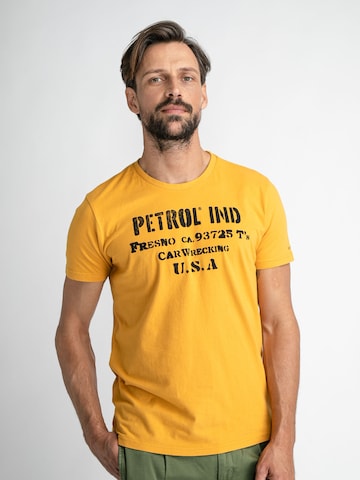 Petrol Industries Футболка в Желтый: спереди