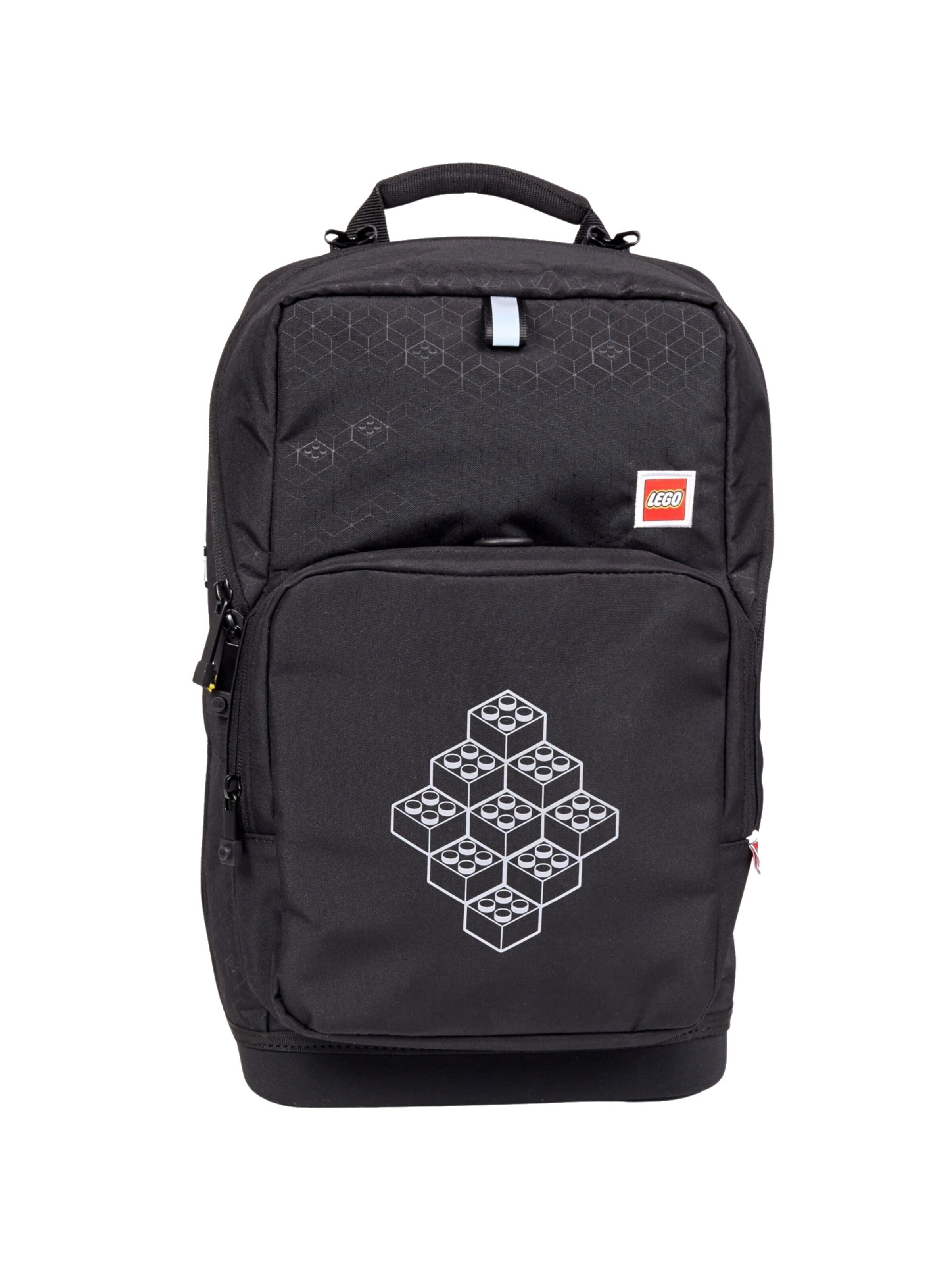 LEGO Backpack 'Bricks Optimo Starter School' in Black: front