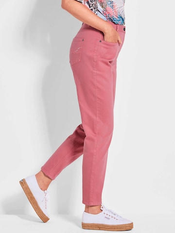 Goldner Skinny Jeans 'Sara' in Roze