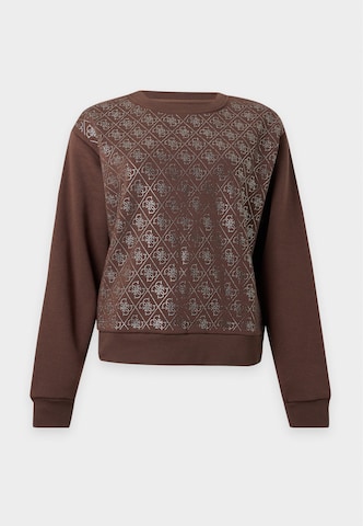 GUESS Sweatshirt in Brown: front