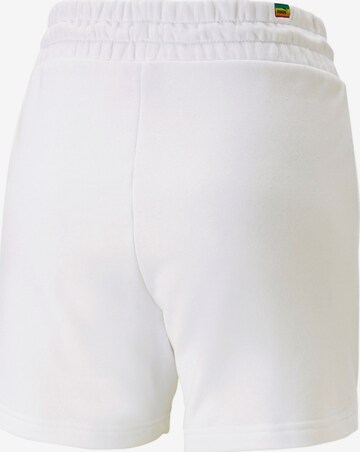 Regular Pantaloni sport 'Love Is Love' de la PUMA pe alb