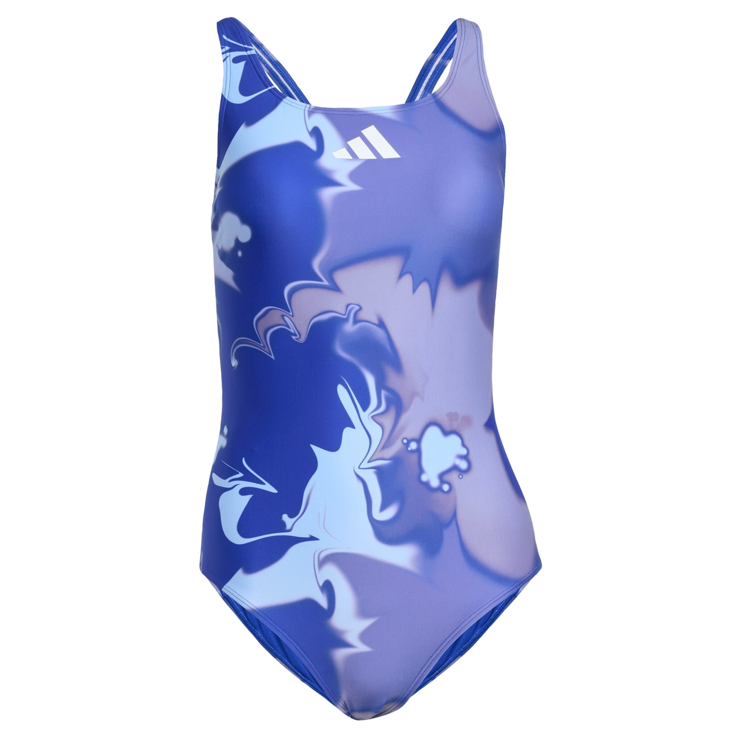 ADIDAS PERFORMANCE - Bustier Bañador de natación 'Tie-Dyed Graphic V-Back' en azul: frente