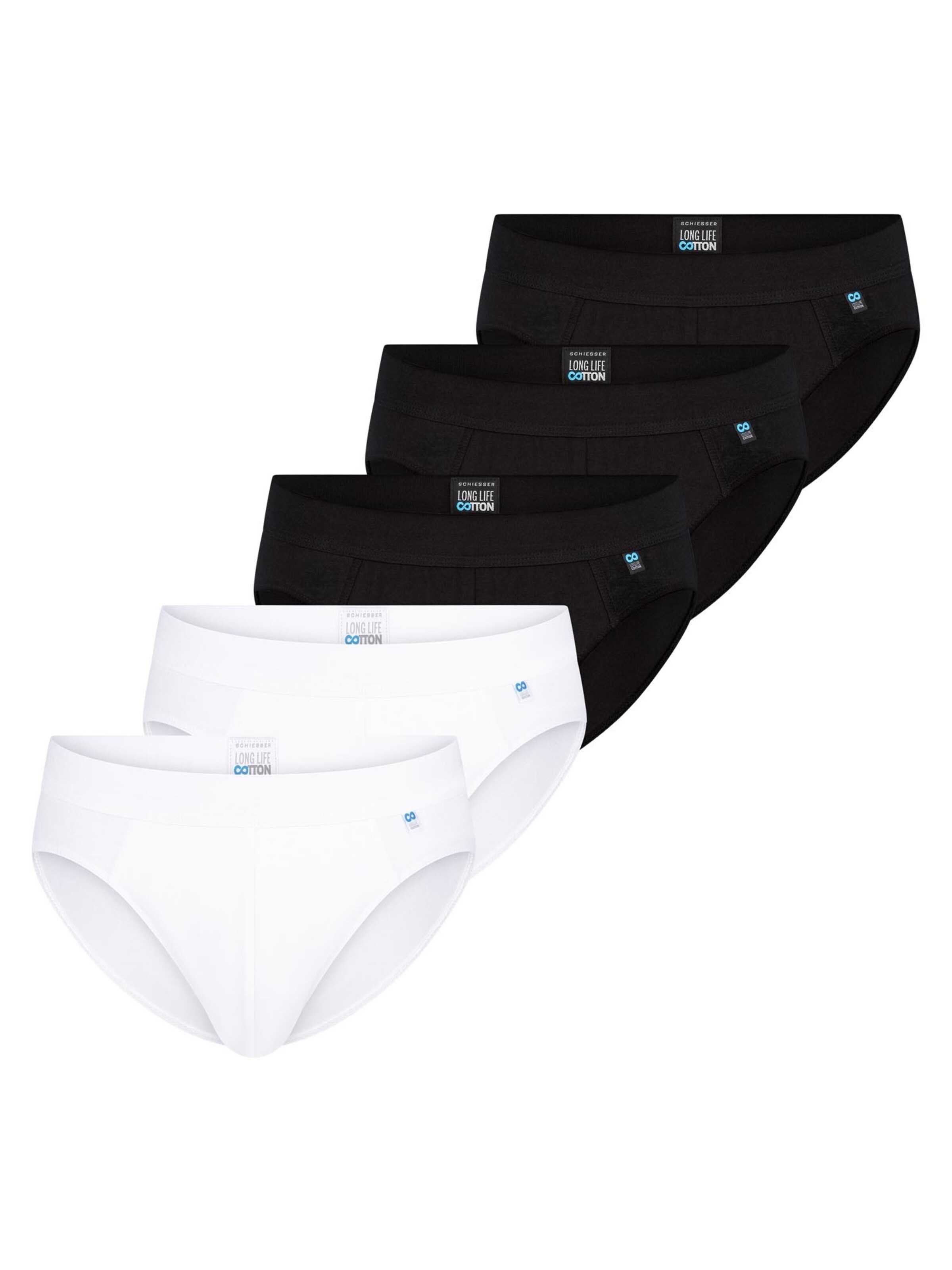 SCHIESSER Slip 'Long Life Cotton' in Gemengde kleuren: voorkant