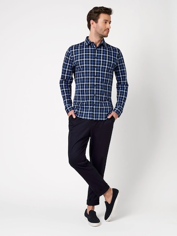 DESOTO Button Up Shirt in Blue: front