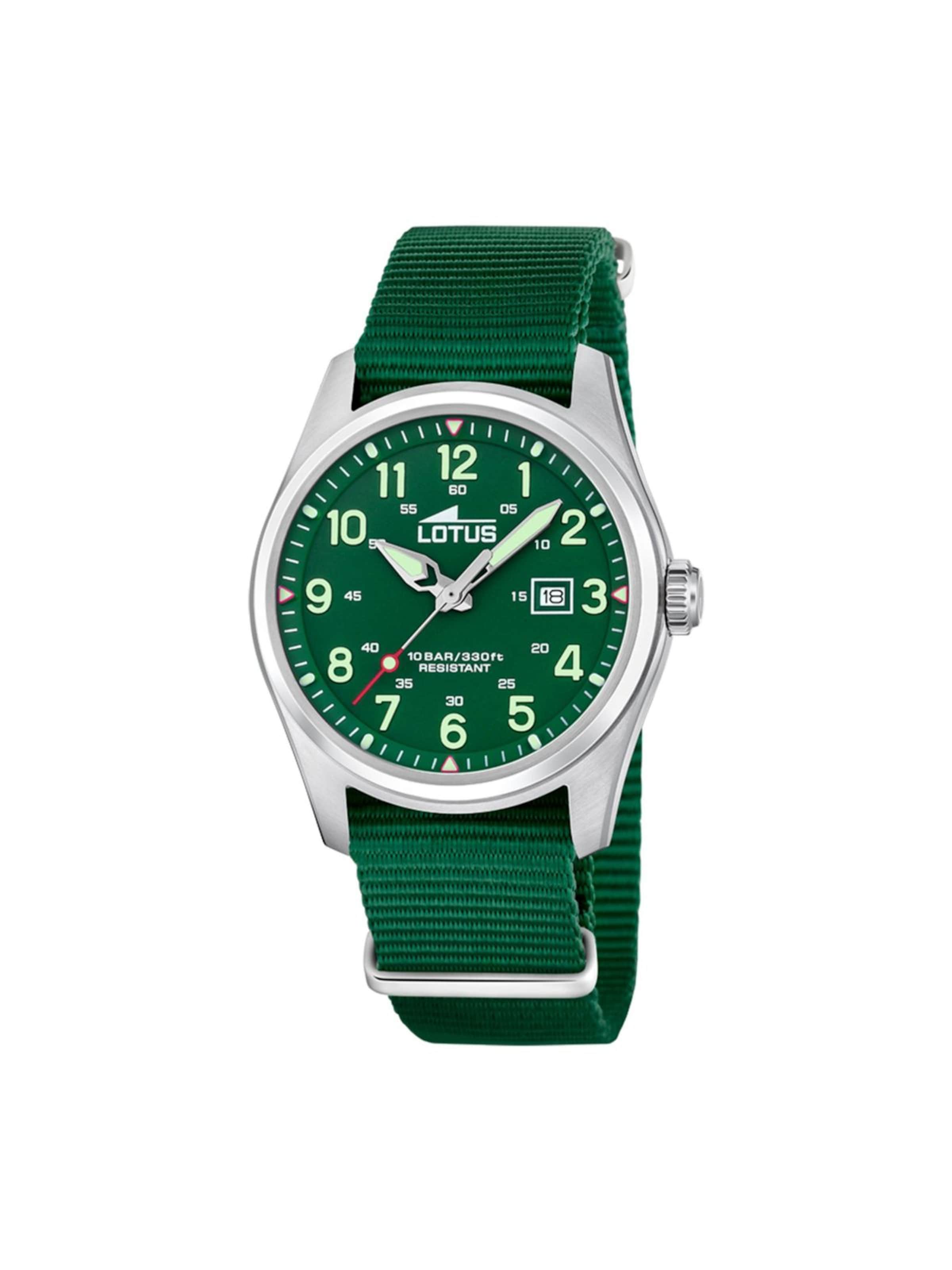 Lotus Analogové hodinky 'Date watch Minimalist For Him' – zelená: přední strana