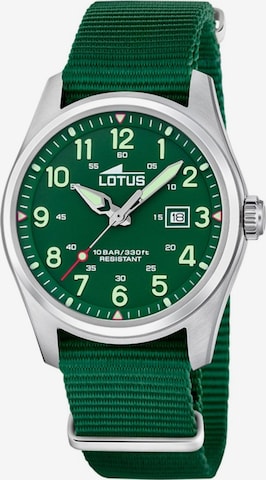 Lotus Analogové hodinky 'Date watch Minimalist For Him' – zelená: přední strana