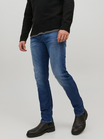 JACK & JONES Slimfit Jeans 'GLENN FOX' in Blau: predná strana