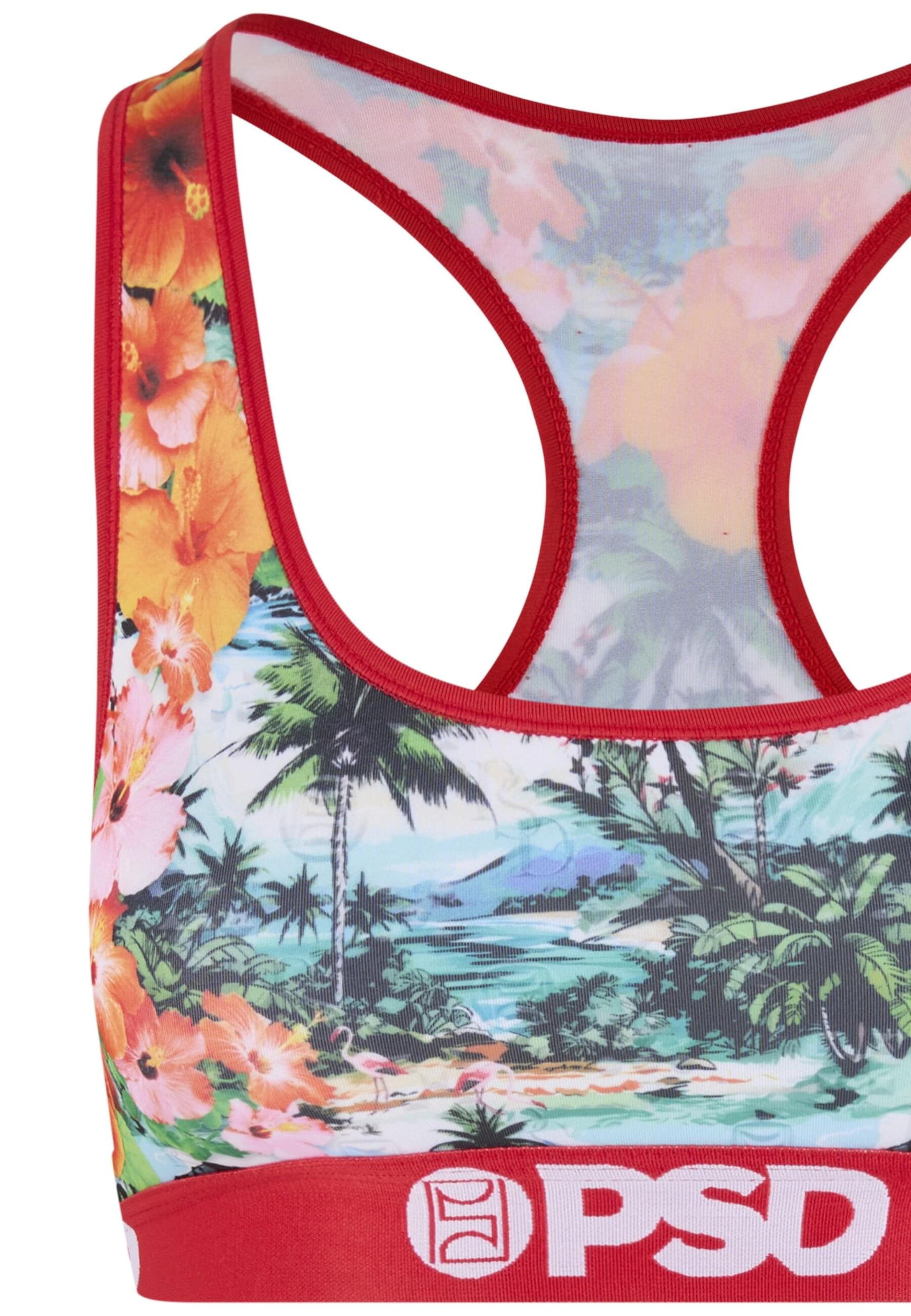 PSD Sportovní podprsenka 'Hawaiian Luxe' – mix barev