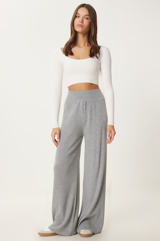 Wide Leg Pantalon Happiness İstanbul en gris
