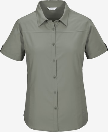 KILLTEC Athletic Button Up Shirt in Green: front