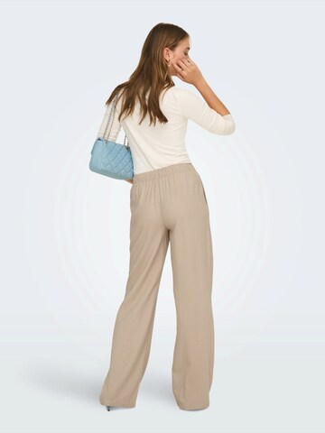 ONLY Regular Trousers 'ONLGOA' in Beige