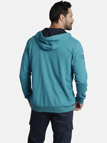 Jan Vanderstorm Zip-Up Hoodie 'Abbe' in Green