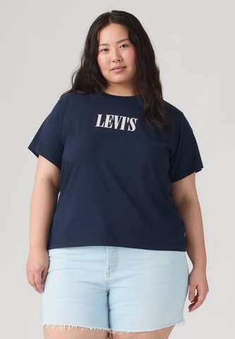 Levi's® Plus T-Shirt 'The Perfect' in Blau: Vorderseite