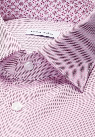 Coupe regular Chemise business 'Schwarze Rose' SEIDENSTICKER en rose