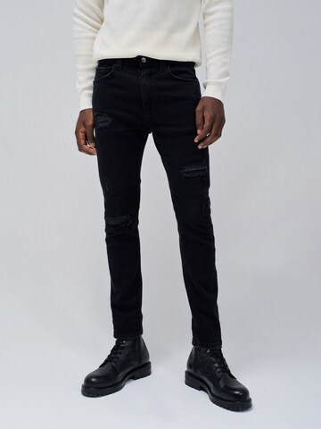 Salsa Jeans Skinny Jeans in Zwart: voorkant