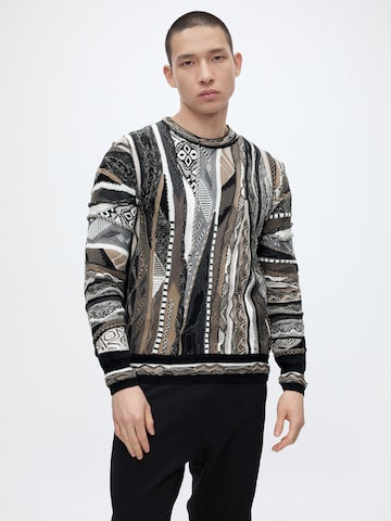 Pull-over Carlo Colucci en noir : devant