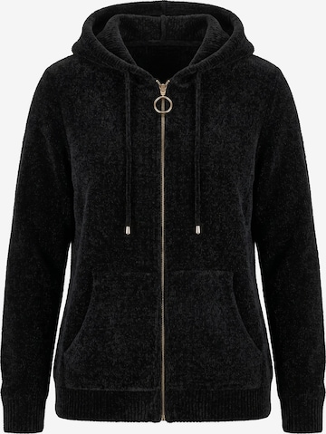 Ulla Popken Strickjacke in Schwarz: Vorderseite