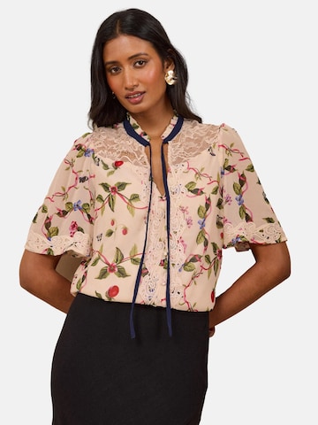 Camicia da donna di love & roses in rosa: frontale