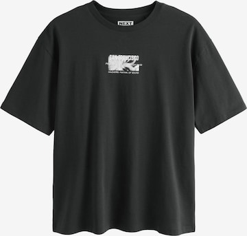 T-Shirt Next en noir : devant