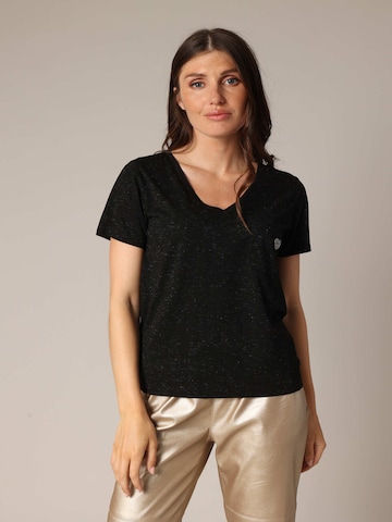 T-shirt 'Kellie' Deeluxe en noir : devant
