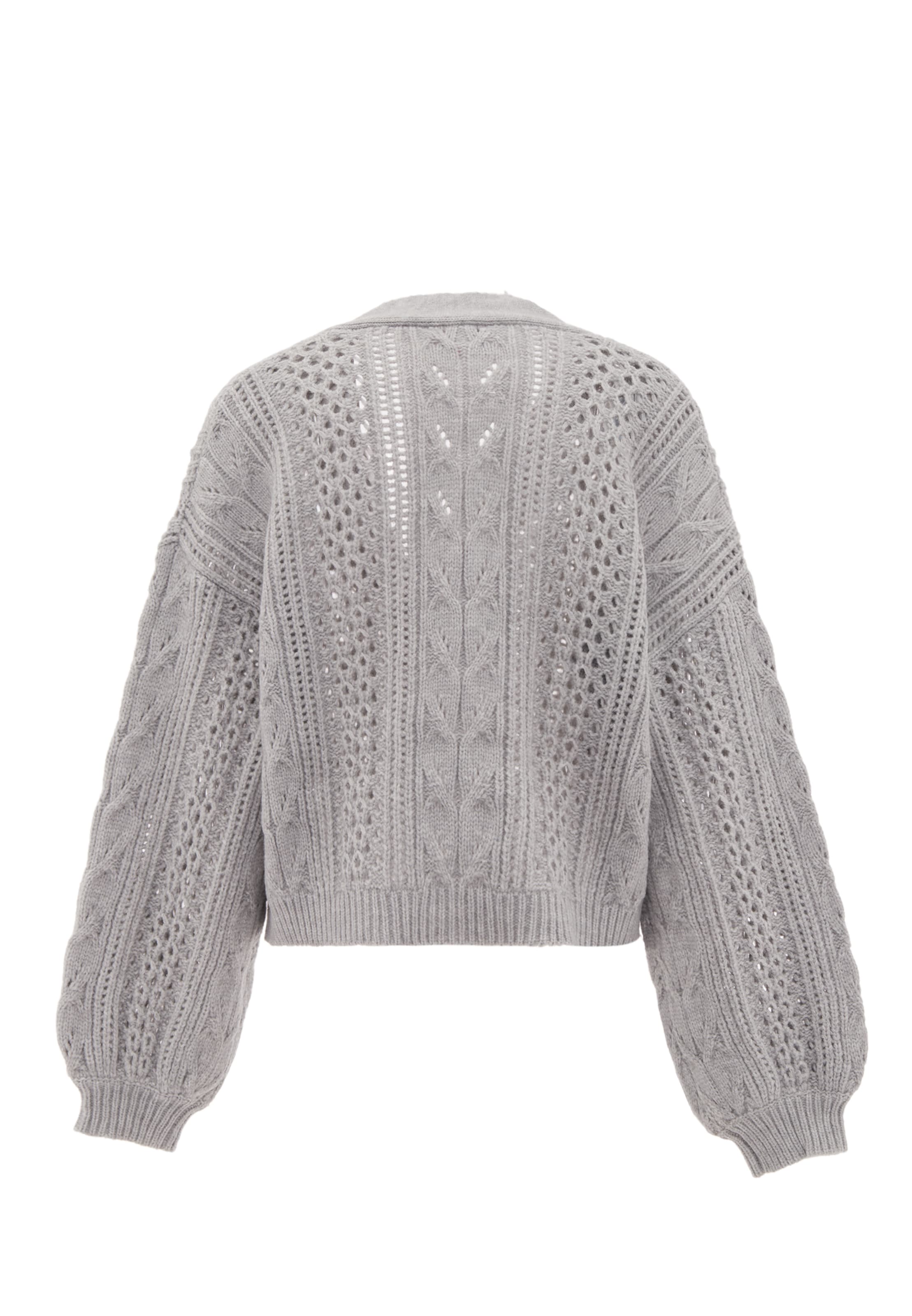 aleva Knit Cardigan in Grey