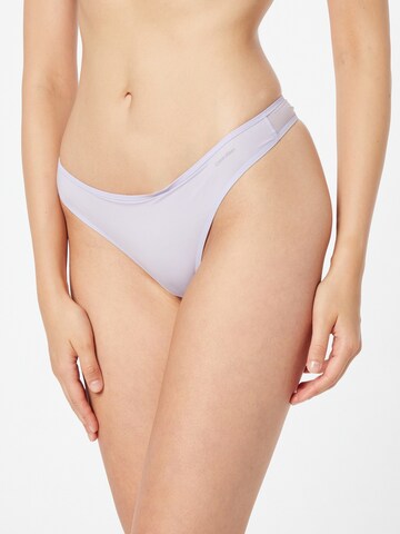 Calvin Klein Underwear String in Purple: front