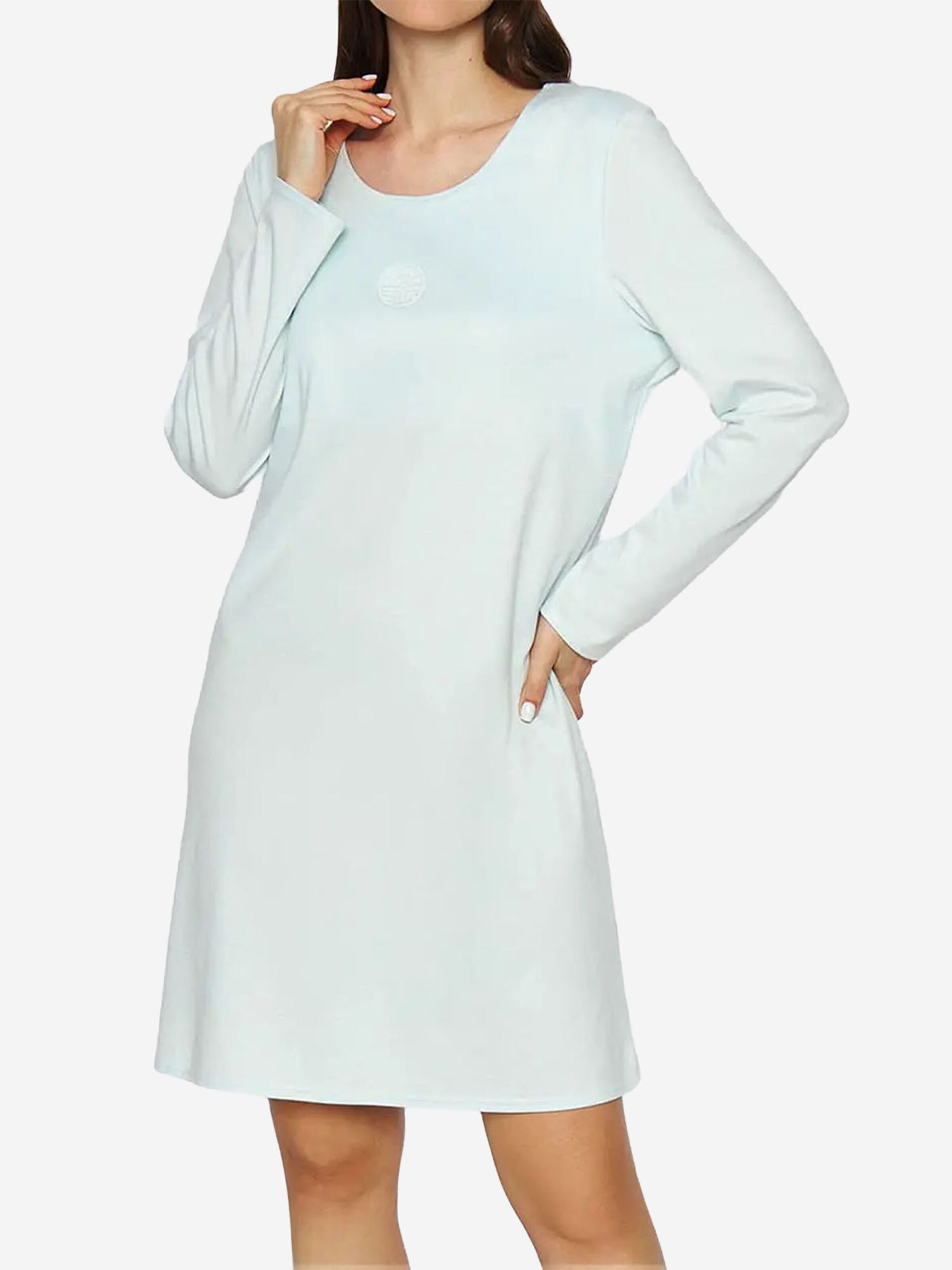 FÉRAUD PARIS Nightgown ' Prägemotiv ' in Green: front