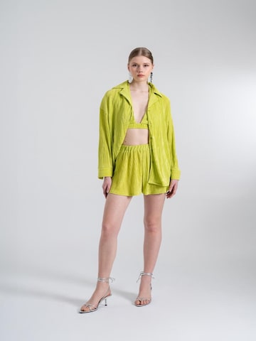 HOLLY LOLLY Blouse in Groen: voorkant