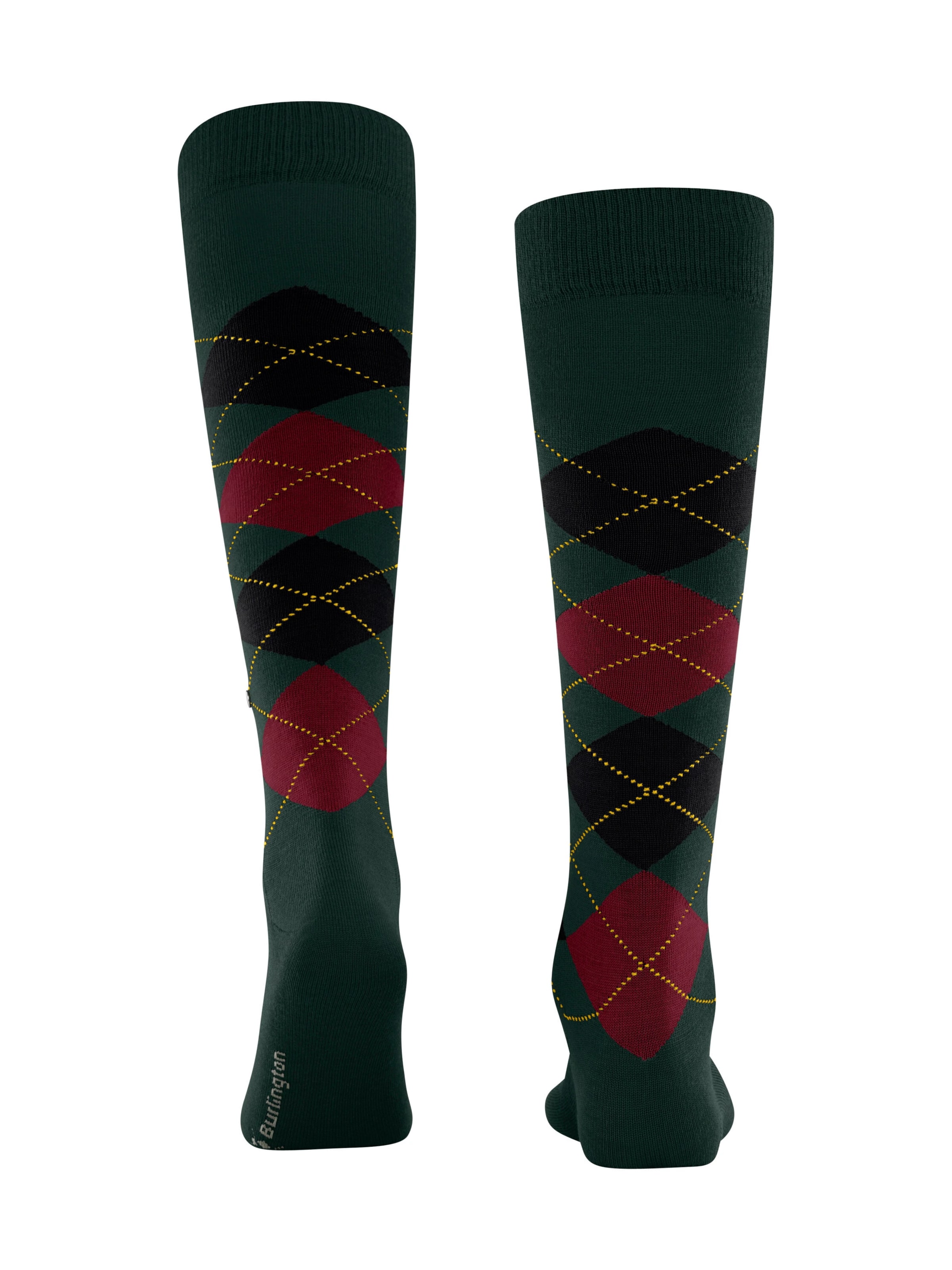BURLINGTON Knee High Socks 'Edinburgh' in Green