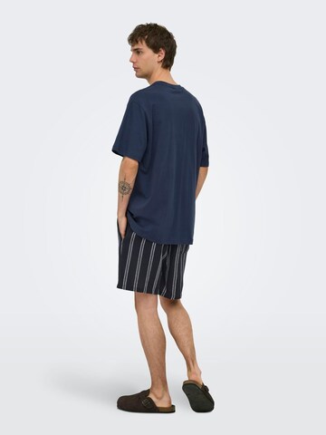 ONLY Baggy Trousers 'Trev' in Blue