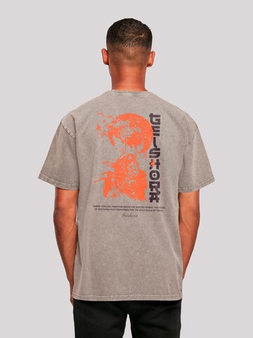 T-Shirt 'Geishora Japan Streetstyle' F4NT4STIC en gris : devant